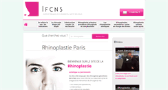 Desktop Screenshot of institut-rhinoplastie.fr